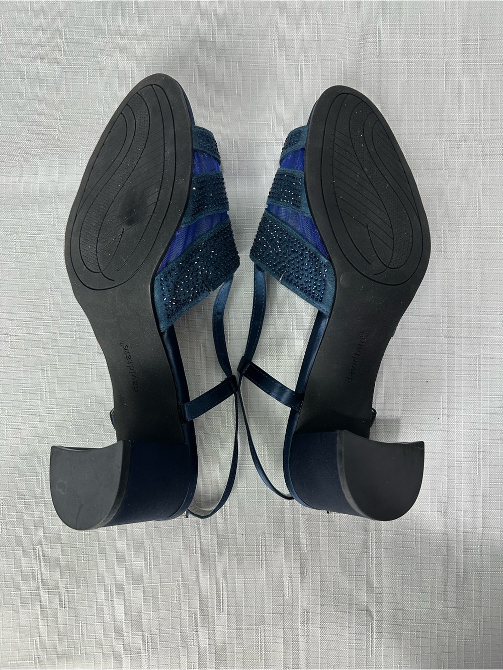 David Tate Desire Shoe in Navy Size 10W - Picture 8 of 10